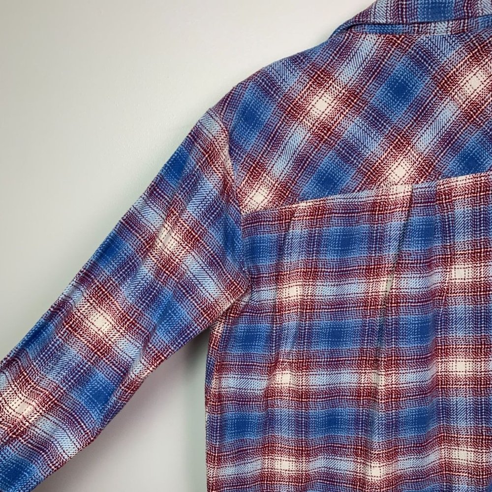 Idyllwind Red Plaid Flannel Button down Shirt, Size S - Picture 4 of 5